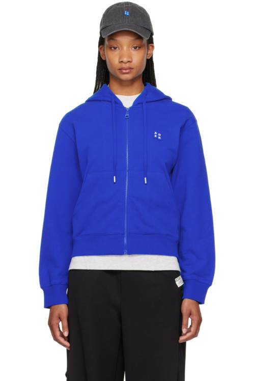 ADER error Blue Significant Patch Hoodie,Z-Blue,image