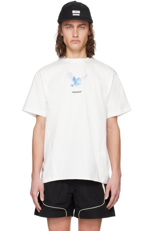 ADER error White Graphic T-Shirt,Off White