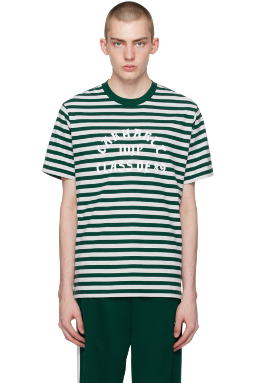 칼하트 칼하트WIP Carhartt Work In Progress Green & White Scotty T-Shirt,Scotty stripe