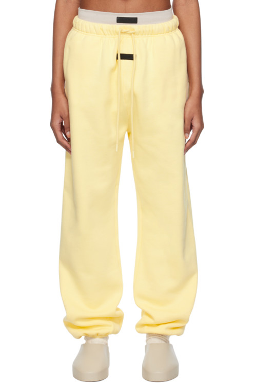 피어오브갓 에센셜 피오갓 에센셜 Fear of God ESSENTIALS Yellow Drawstring Sweatpants,Garden Yellow