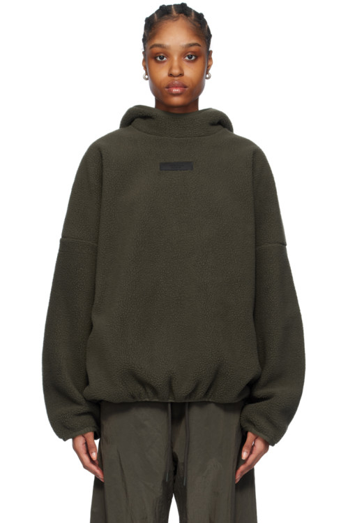 Fear of God ESSENTIALS Gray Pullover Hoodie,Ink