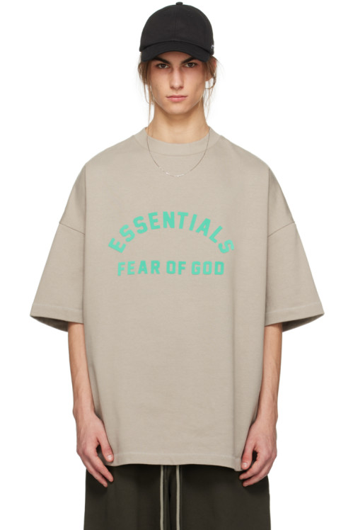 피어오브갓 에센셜 Fear of God ESSENTIALS Gray Crewneck T-Shirt,Seal