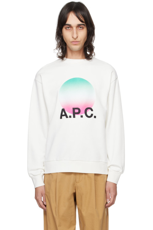 아페쎄 A.P.C. White Sunset Sweatshirt