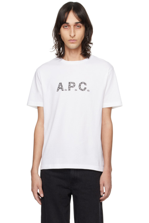 아페쎄 A.P.C. White James T-Shirt,Blanc