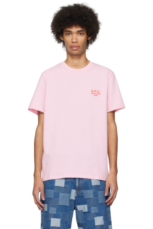 아페쎄 A.P.C. Pink Raymond T-Shirt,Rose