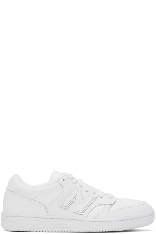 뉴발란스 New Balance White 480 Sneakers,White,image