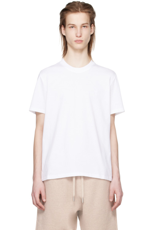 아미 Ami Paris White Ami De Coeur T-Shirt