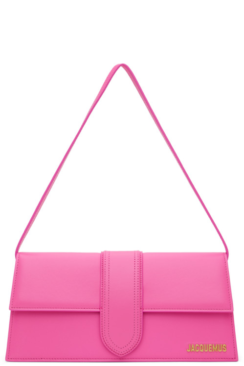 JACQUEMUS Pink Les Classiques Le Bambino Long Bag,Neon pink,image
