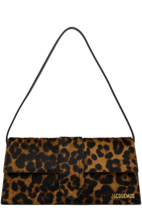 JACQUEMUS Brown Le Bambino Long Bag,Leopard brown,image