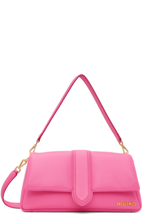JACQUEMUS Pink Le Chouchou Le Bambimou Bag,Neon pink,image