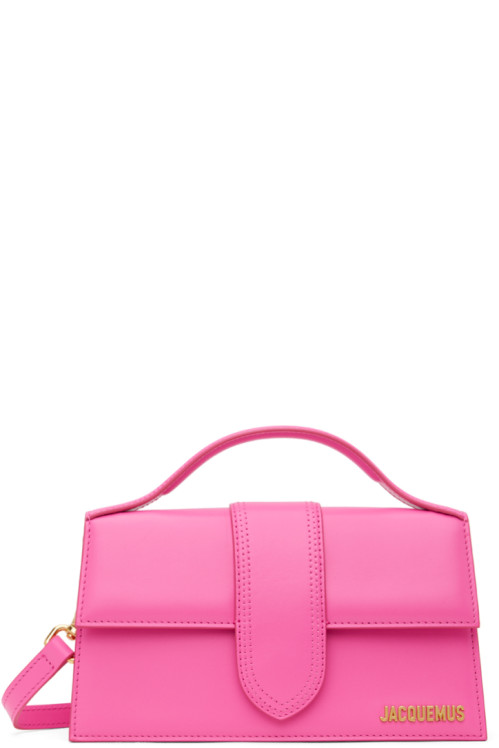 JACQUEMUS Pink Les Classiques Le Grand Bambino Bag,Neon pink,image