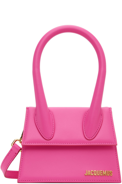 JACQUEMUS Pink Les Classiques Le Chiquito moyen Bag,Neon pink,image