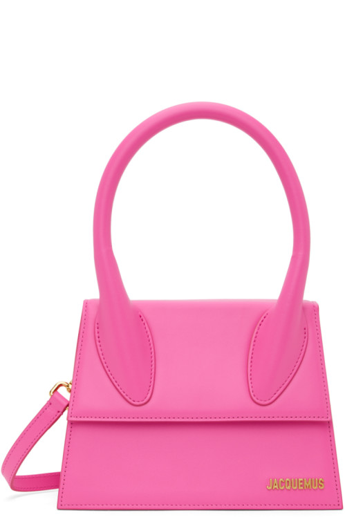 JACQUEMUS Pink Les Classiques Le Grand Chiquito Bag,Neon pink,image