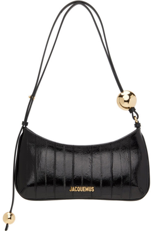 JACQUEMUS Black Le Bisou Perle Bag,BlackrnrnEel leather.,image