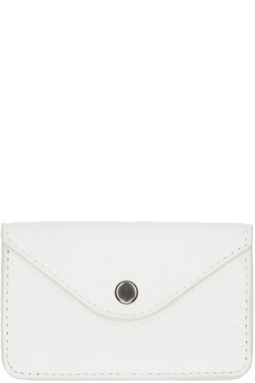 LEMAIRE White Envelope Coin Purse Card Holder,White,image