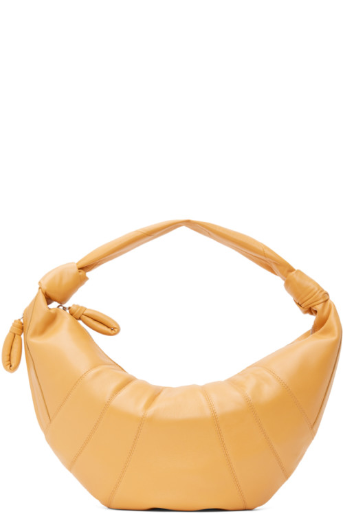 LEMAIRE Yellow Fortune Croissant Bag,Butter,image