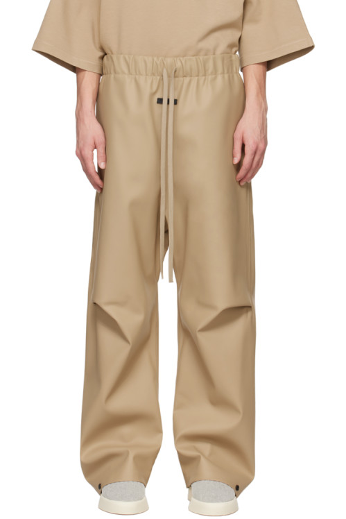 Fear of God Beige Pleated Trousers,Dune, image