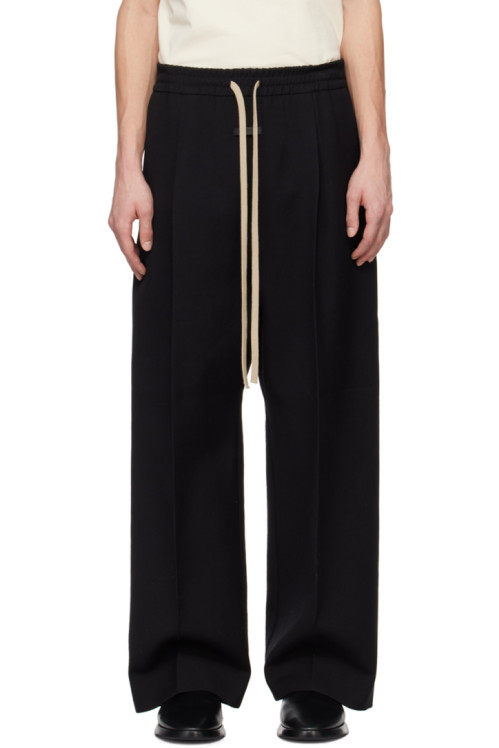 Fear of God Black Pleated Trousers,Black, image