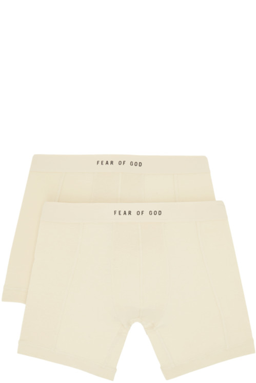 Fear of God Two-Pack Off-White Boxer Briefs,Cream