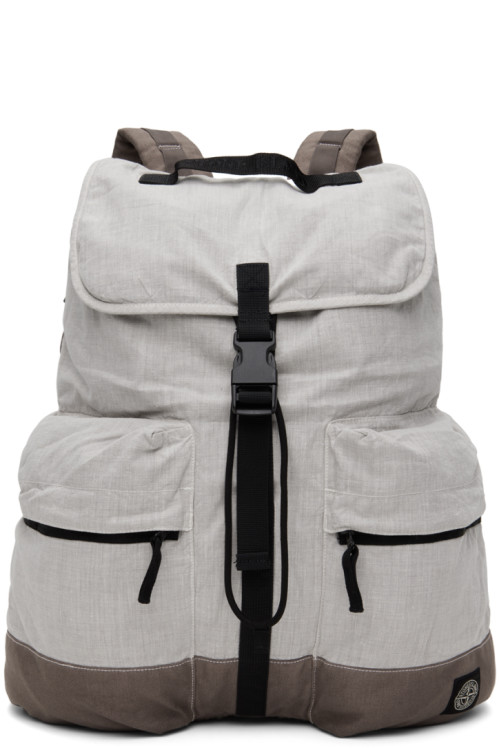스톤 아일랜드 Stone Island Gray Drawstring Backpack,Dove greyrnSupplier