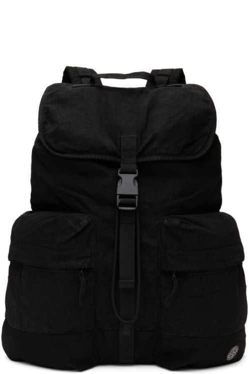 스톤 아일랜드 Stone Island Black Drawstring Backpack,BlackrnSupplier