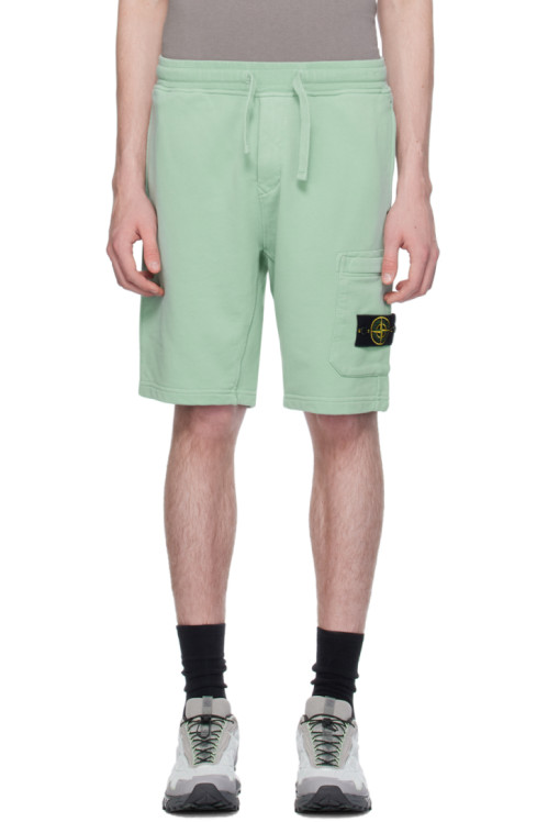 스톤 아일랜드 Stone Island Green Patch Shorts,Light greenrnSupplier
