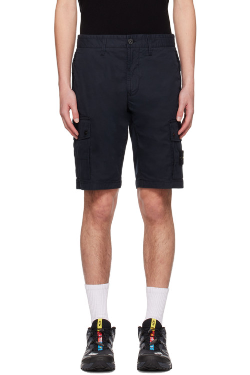 스톤 아일랜드 Stone Island Navy Patch Shorts,Navy blue Supplier