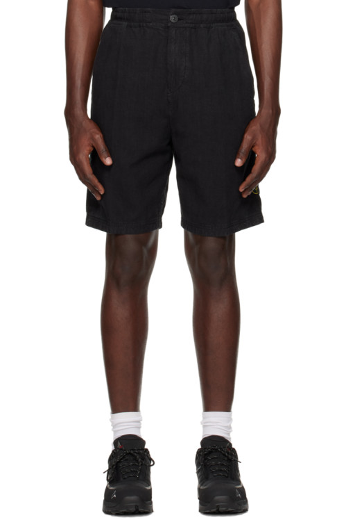 스톤 아일랜드 Stone Island Black Comfort Shorts,BlackrnSupplier
