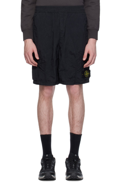 스톤 아일랜드 Stone Island Black Patch Shorts,BlackrnSupplier