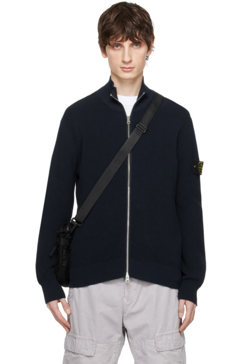 스톤 아일랜드 Stone Island Navy Patch Sweater,Navy blue Supplier
