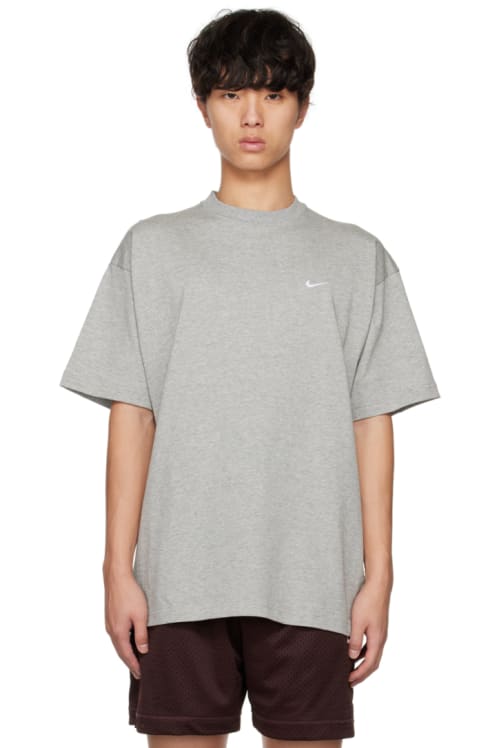 Nike Gray Solo Swoosh T-Shirt