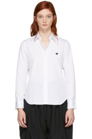 Comme des Garçons Play - Chemise blanche Small Heart