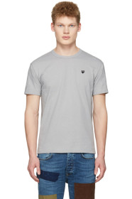 Comme des Garçons Play - T-shirt gris Small Heart