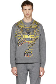 Kenzo - Grey Geo Tiger Sweatshirt