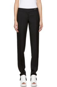 Paco Rabanne - Black Pleats & Snaps Trousers