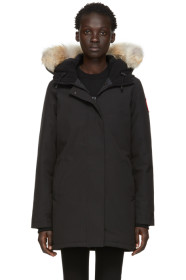 Canada Goose - 黑色 Victoria 羽绒派克大衣