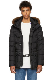 Moncler - Black Cluny Down Coat