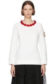 Moncler Genius - 4 Moncler Simone Rocha White Necklace Sweatshirt