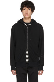 Moncler Genius - 7 Moncler Fragment Hiroshi Fujiwara Black Zip-Up Hoodie