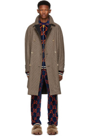 Gucci - Reversible Brown Wool Plaid Hunting Coat