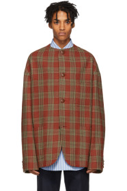 Gucci - Red Check Wool Jacket