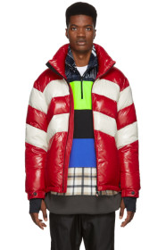 Moncler Grenoble - Red & Off-White Down Golzern Jacket