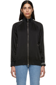 Moncler - Black Satin Zip-Up Jacket