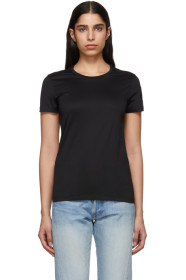 Moncler - T-shirt à logo ton sur ton noir
