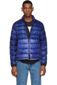 Moncler - SSENSE Exclusive Blue Down Aimar Jacket