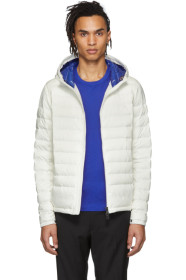 Moncler - SSENSE 独家发售白色 Dreux 羽绒夹克