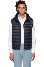 Moncler - 海军蓝 Laruns 羽绒马甲