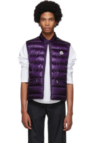 Moncler - Veste en duvet mauve Gui