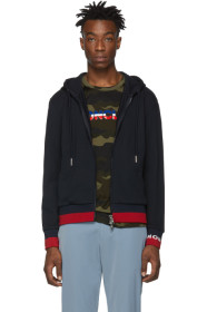 Moncler - Navy Striped Hoodie