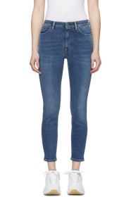 Acne Studios - Blue Blå Konst Peg Jeans